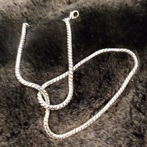 Silver snake chain